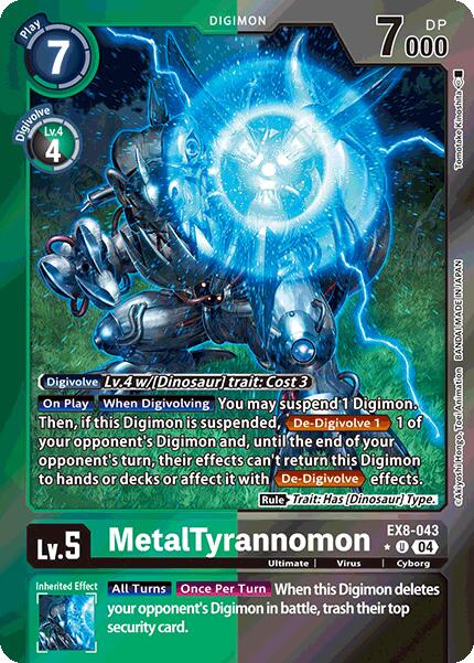 MetalTyrannomon [EX8-043] (Limited Foil) [Chain of Liberation] | Total Play