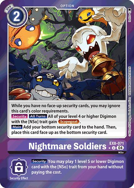 Nightmare Soldiers [EX8-071] (Limited Foil) [Chain of Liberation] | Total Play