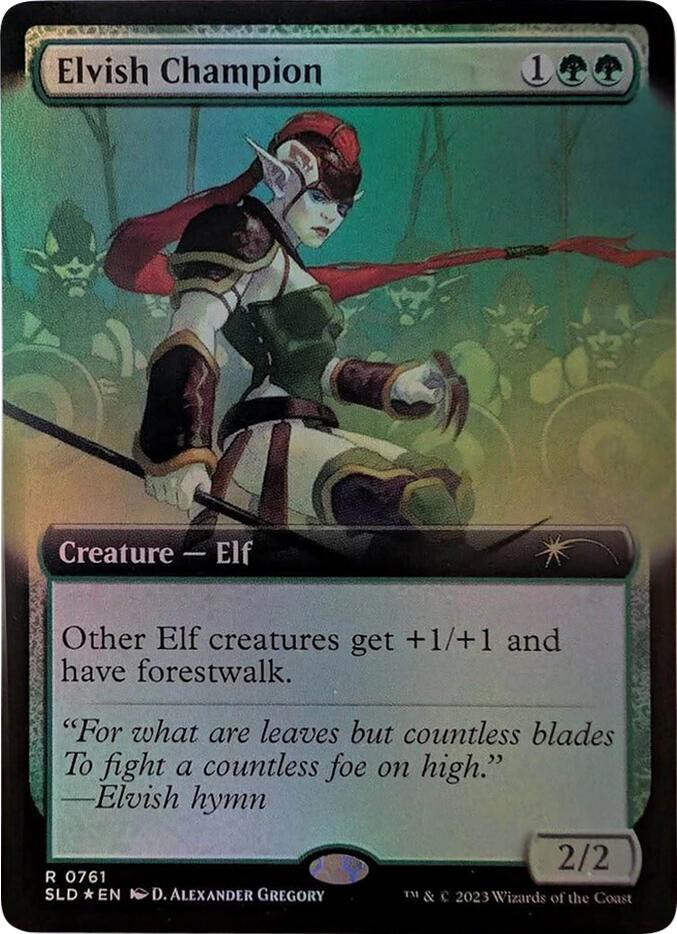 Elvish Champion (Extended Art) [Secret Lair Drop Series] | Total Play