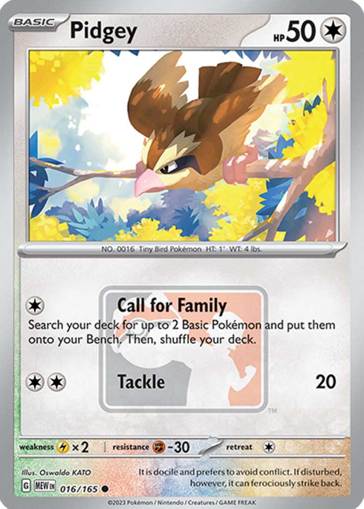 Pidgey (016/165) [League & Championship Cards] | Total Play