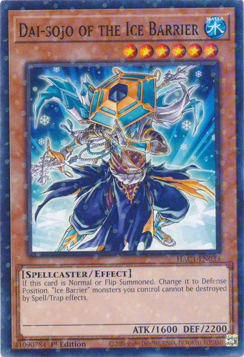 Dai-sojo of the Ice Barrier (Duel Terminal) [HAC1-EN033] Common | Total Play