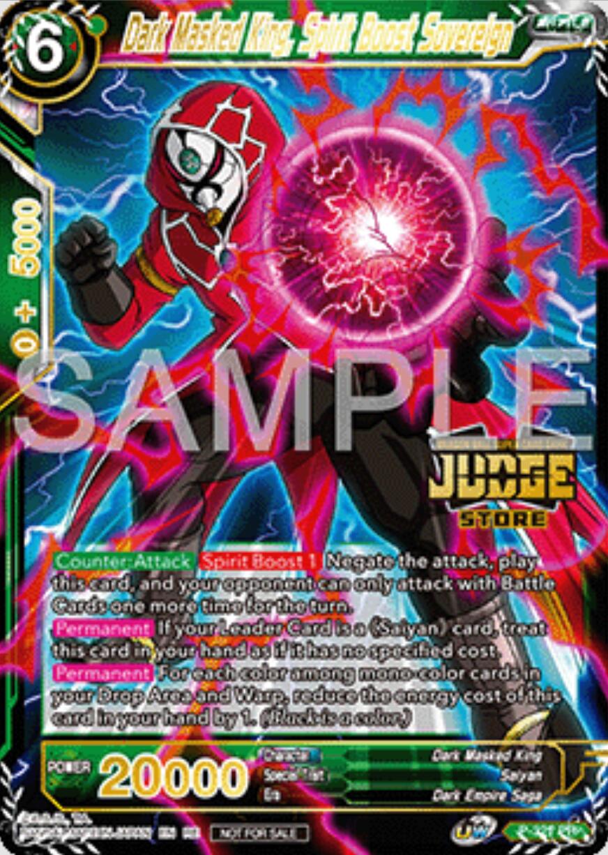 Dark Masked King, Spirit Boost Sovereign (Judge Pack Vol.16) (Store) (P-321) [Judge Promotion Cards] | Total Play