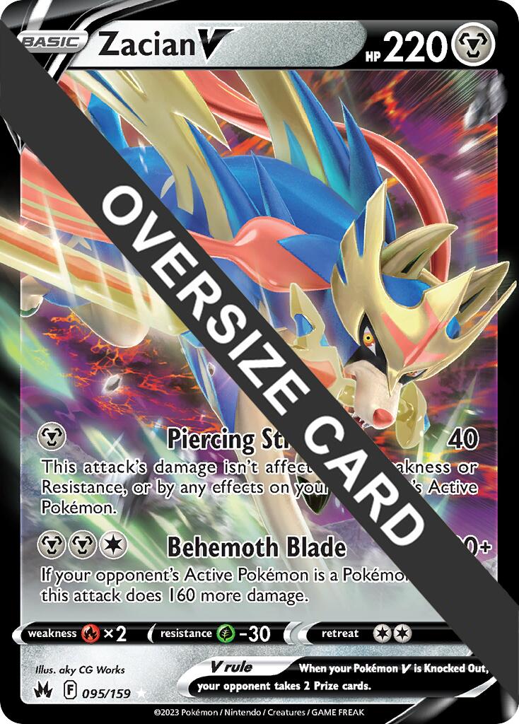 Zacian V (095/159) (Jumbo Card) [Sword & Shield: Crown Zenith] | Total Play
