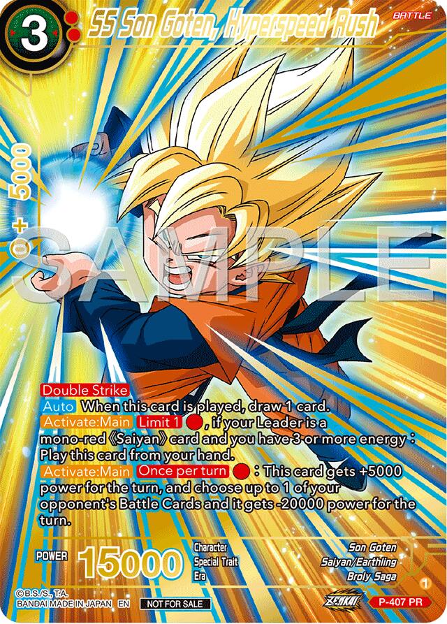 SS Son Goten, Hyperspeed Rush (Championship 2024 Finals Pack) (Gold Stamped) (P-407) [Tournament Promotion Cards] | Total Play