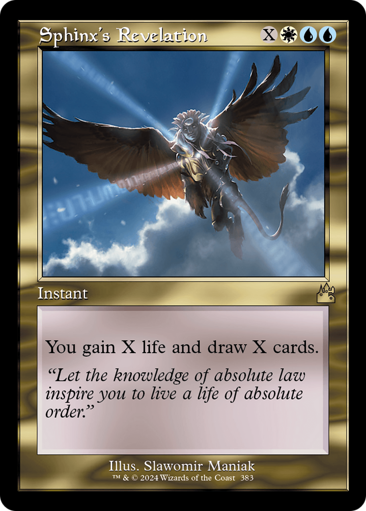 Sphinx's Revelation (Retro Frame) [Ravnica Remastered] | Total Play