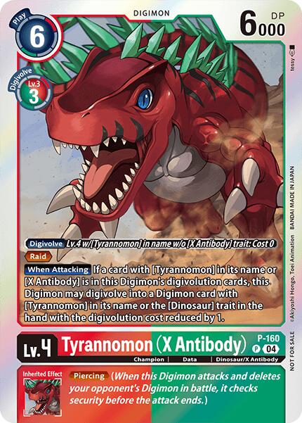 Tyrannomon [P-160] (X Antibody) (-Chain of Liberation- Upgrade Pack [Digimon LIBERATOR] | Total Play