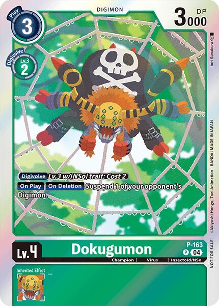 Dokugumon [P-163] (-Chain of Liberation- Upgrade Pack [Digimon LIBERATOR] | Total Play