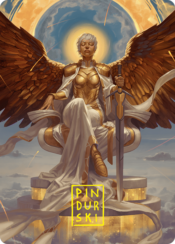 Herald of Eternal Dawn Art Card (27/54) (Gold-Stamped Signature) [Foundations Art Series] | Total Play
