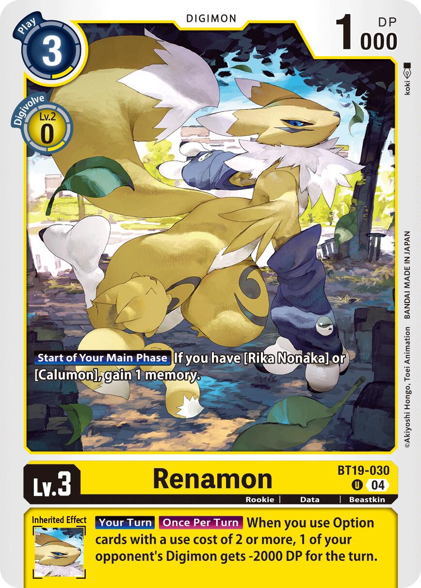 Renamon [BT19-030] [Release Special Booster Ver.2.5] | Total Play