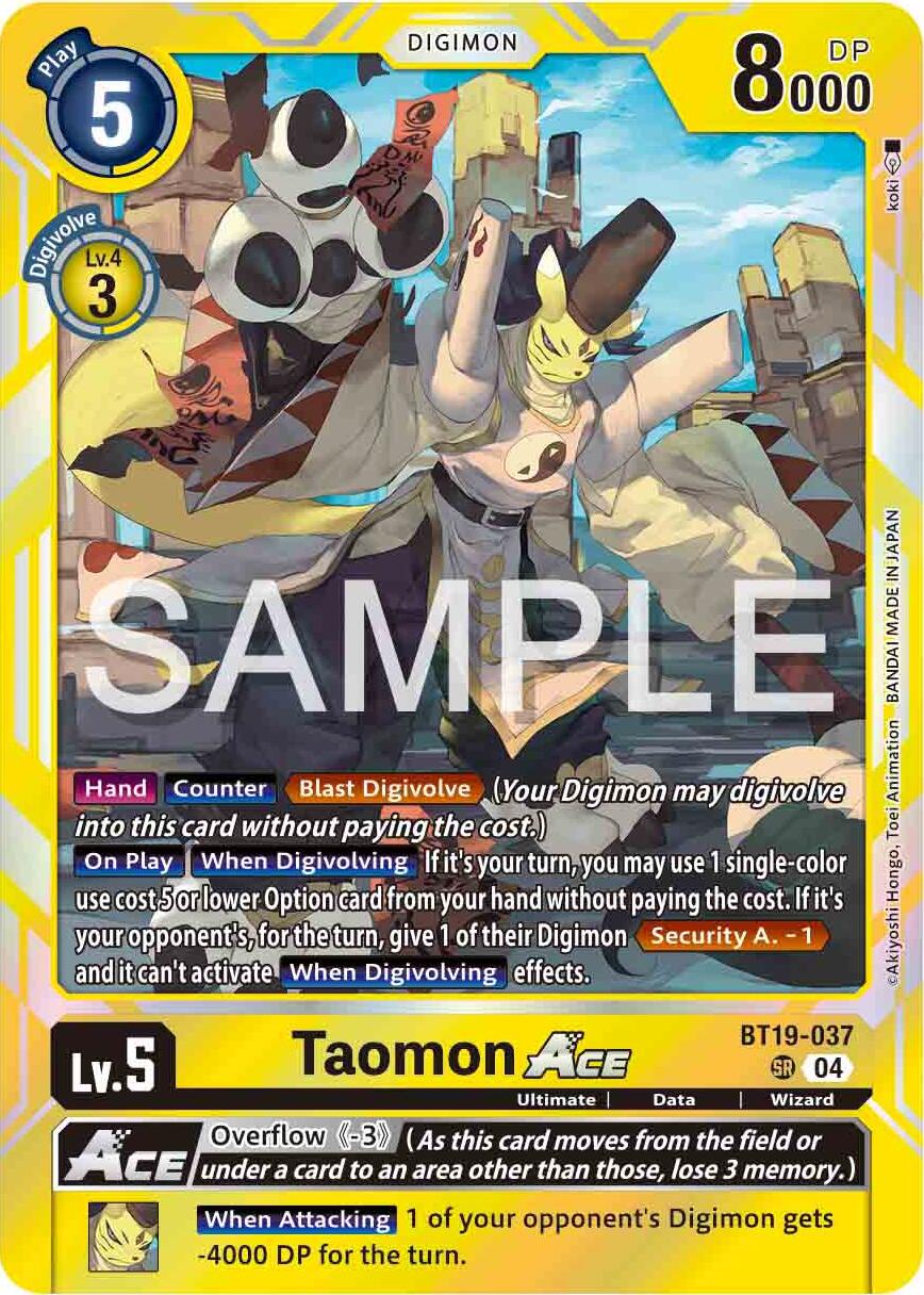 Taomon ACE [BT19-037] [Release Special Booster Ver.2.0] | Total Play