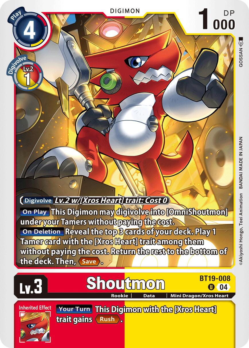 Shoutmon [BT19-008] [Release Special Booster Ver.2.5] | Total Play