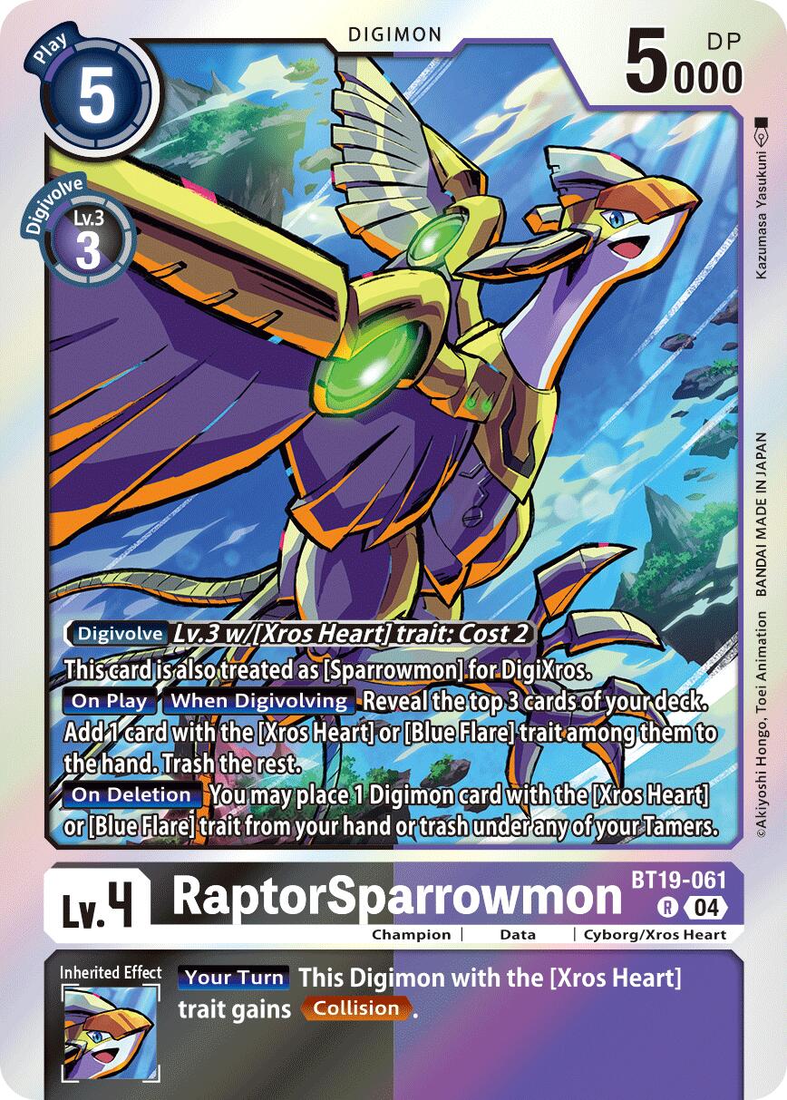 RaptorSparrowmon [BT19-061] [Release Special Booster Ver.2.5] | Total Play