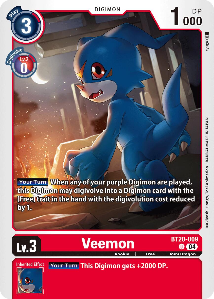 Veemon [BT20-009] [Release Special Booster Ver.2.5] | Total Play