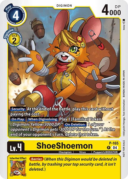 ShoeShoemon [P-165] (Store Tournament 2025 Vo.1 Participation Pack) [Promotional Cards] | Total Play