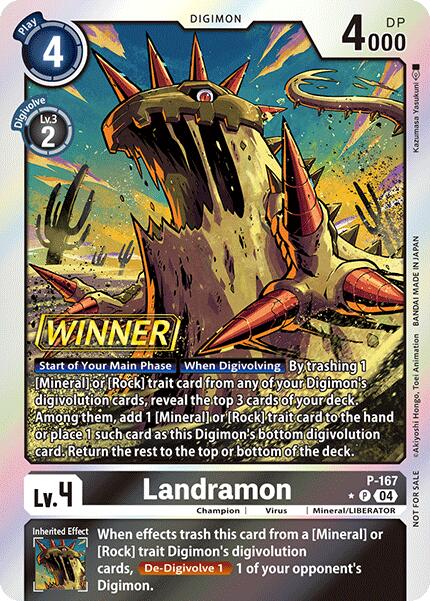 Landramon [P-167] (Store Tournament 2025 Vo.1 Winner Pack) [Promotional Cards] | Total Play