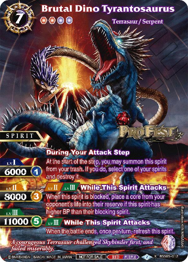 Brutal Dino Tyrantosaurus (Pro Fest X Rare Special Pack Vol. 2) (BSS05-012) [Battle Spirits Saga Promo Cards] | Total Play