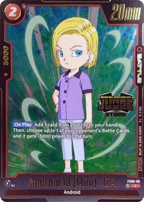 Android 18 (Mini) : DA (Judge Pack (Store Judge) 03) [Fusion World Tournament Cards] | Total Play