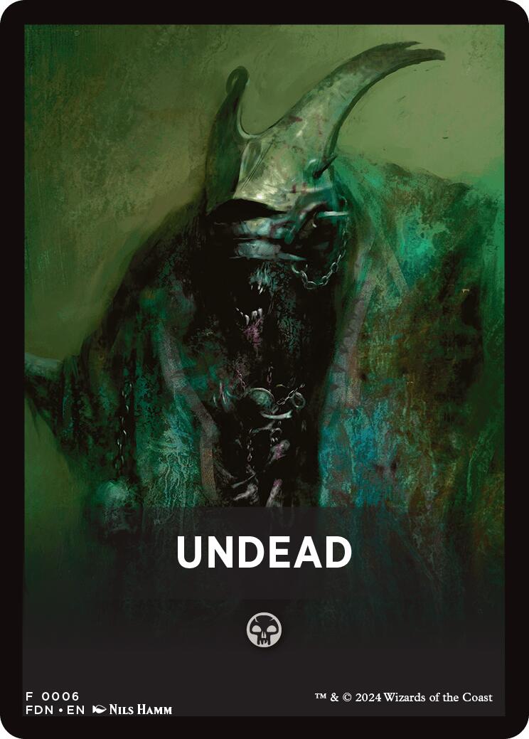 Undead Theme Card [Foundations Tokens] | Total Play