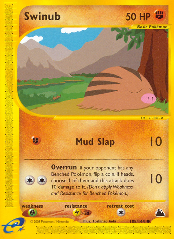 Swinub (108/144) [Skyridge] | Total Play