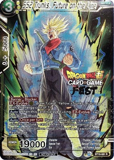 SS2 Trunks, Future on the Line (Card Game Fest 2022) (BT16-081) [Tournament Promotion Cards] | Total Play