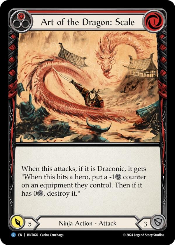 Art of the Dragon: Scale [HNT076] (The Hunted)  Rainbow Foil | Total Play