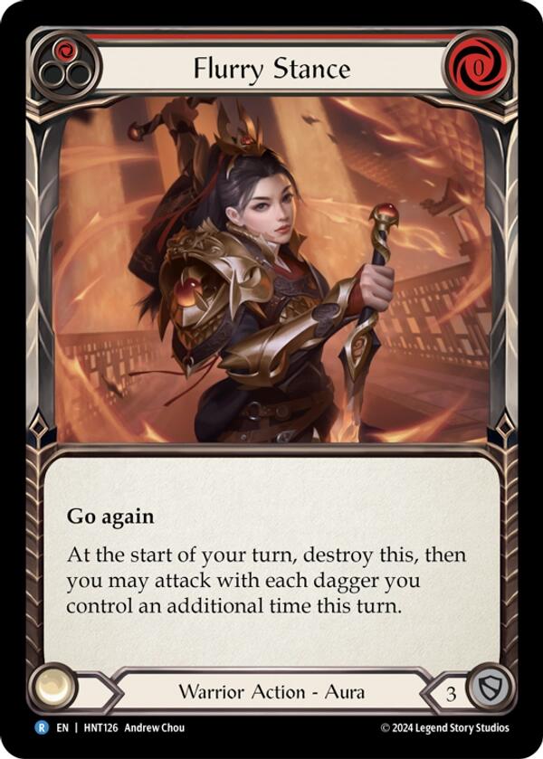 Flurry Stance [HNT126] (The Hunted)  Rainbow Foil | Total Play