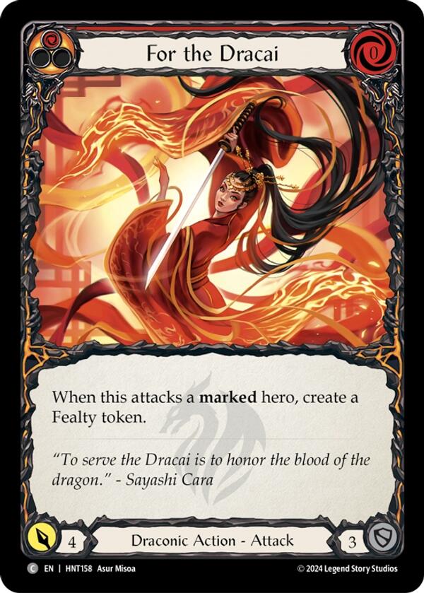 For the Dracai [HNT158] (The Hunted)  Rainbow Foil | Total Play