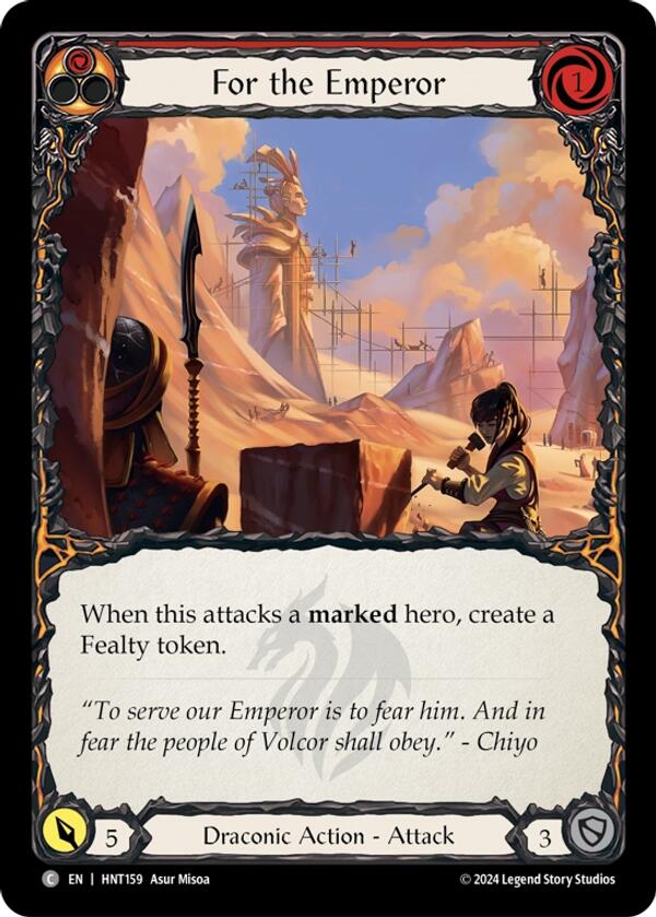For the Emperor [HNT159] (The Hunted)  Rainbow Foil | Total Play