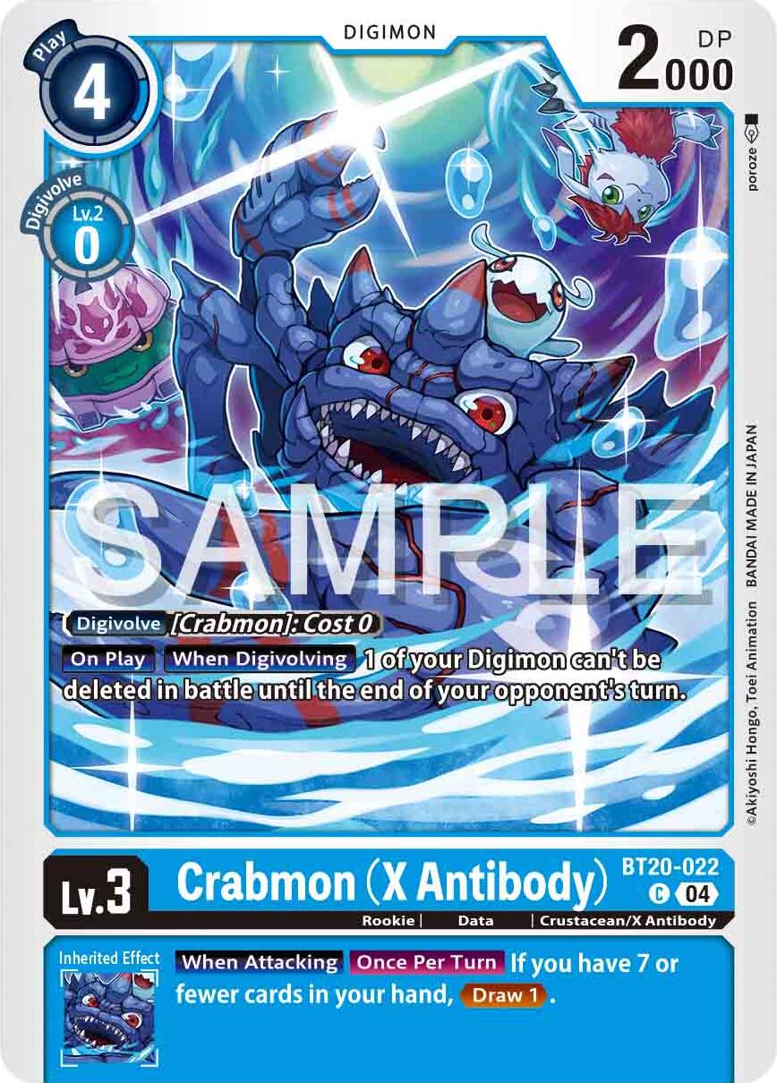 Crabmon [BT20-022] (X Antibody) [Release Special Booster Ver.2.0] | Total Play