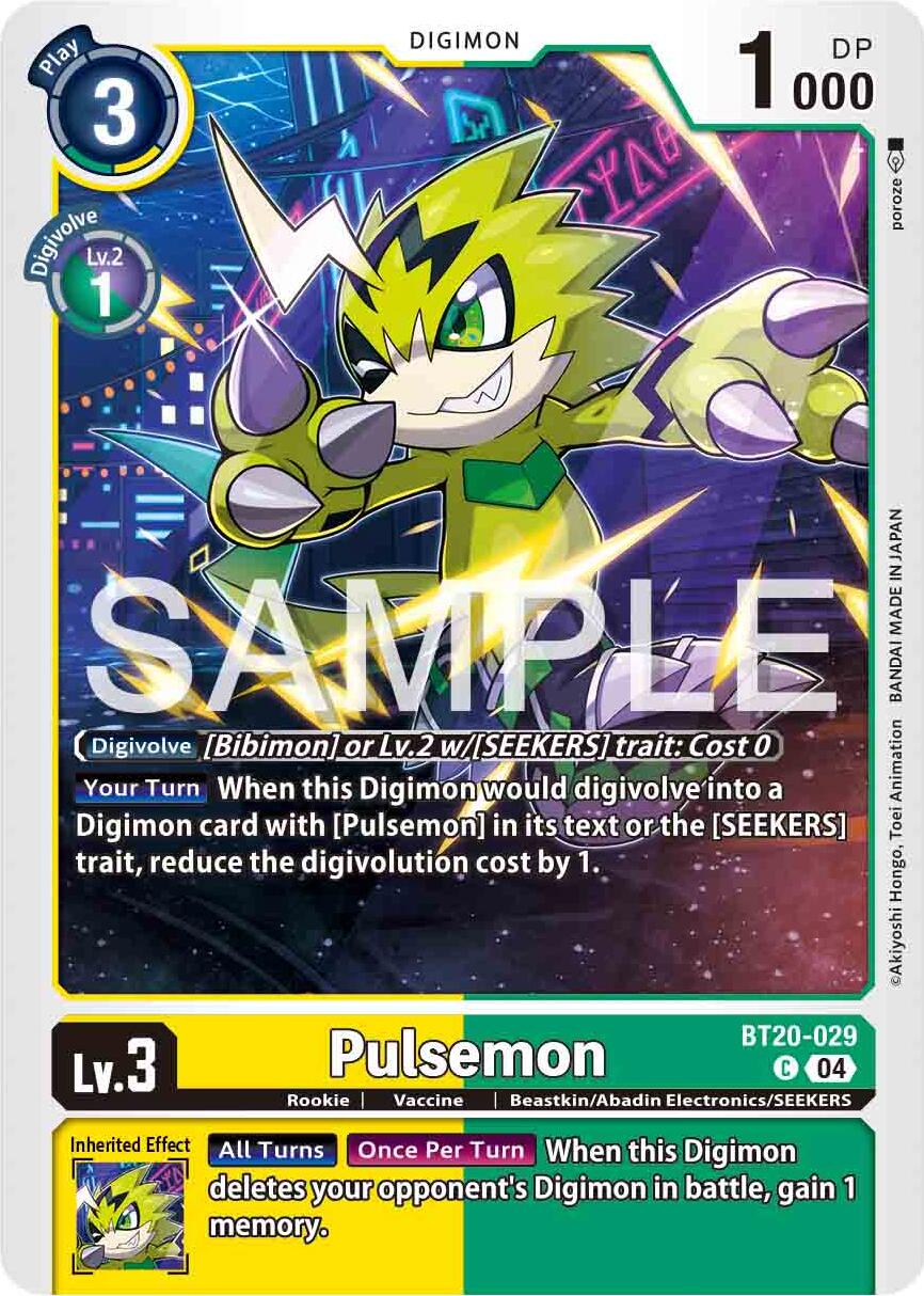 Pulsemon [BT20-029] [Release Special Booster 2.0] | Total Play