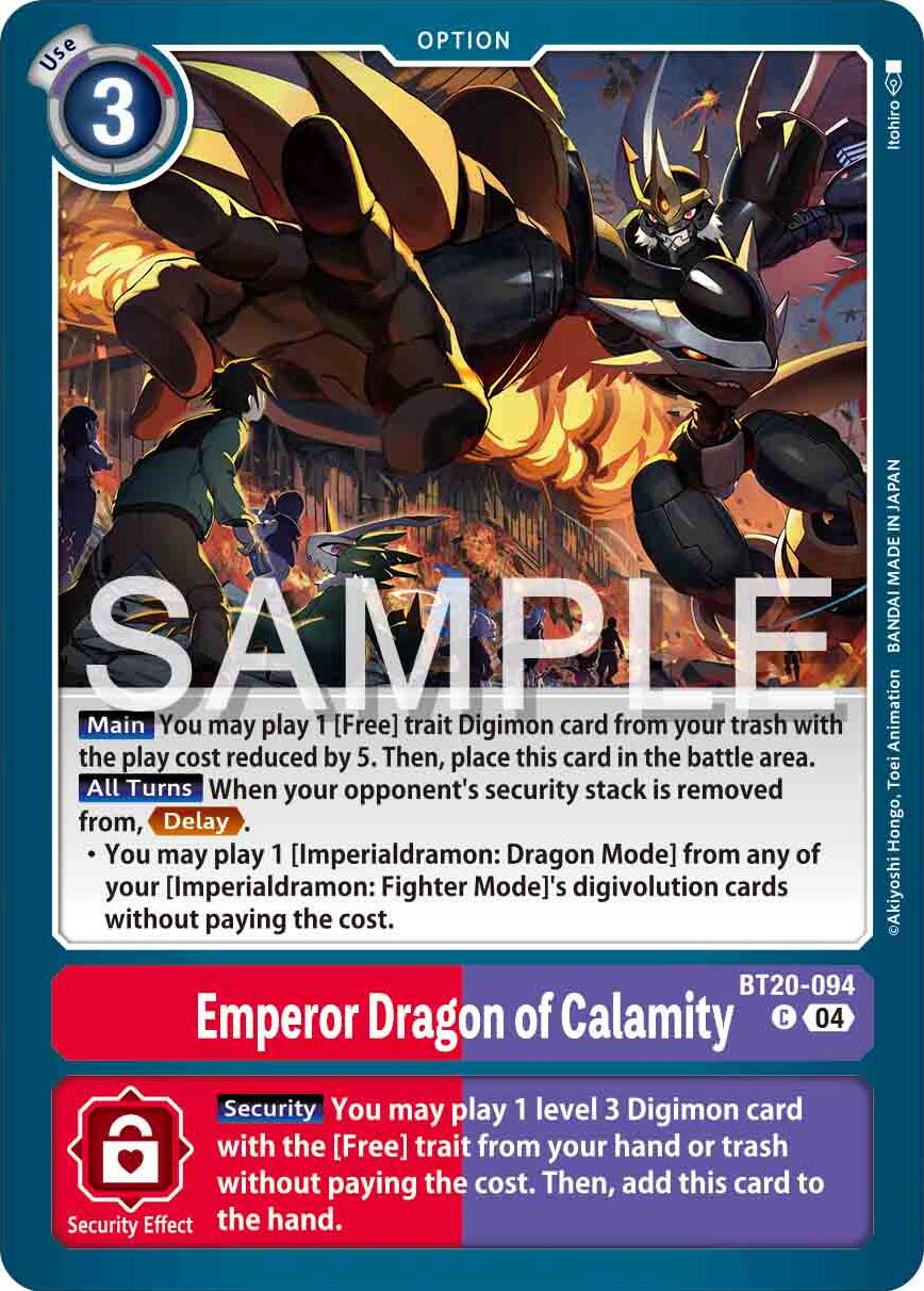 Emperor Dragon of Calamity [BT20-094] [Release Special Booster 2.0] | Total Play