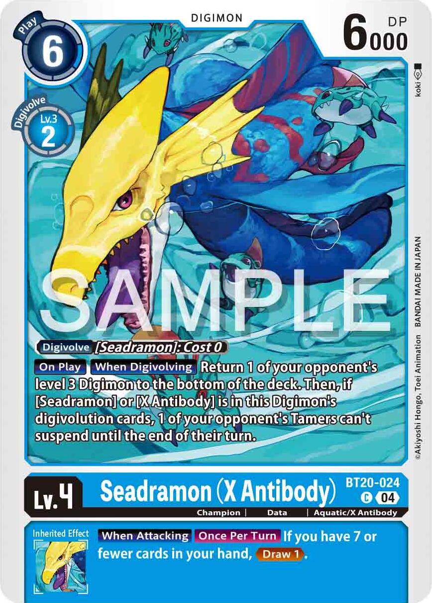 Seadramon [BT20-024] (X Antibody) [Release Special Booster 2.0] | Total Play