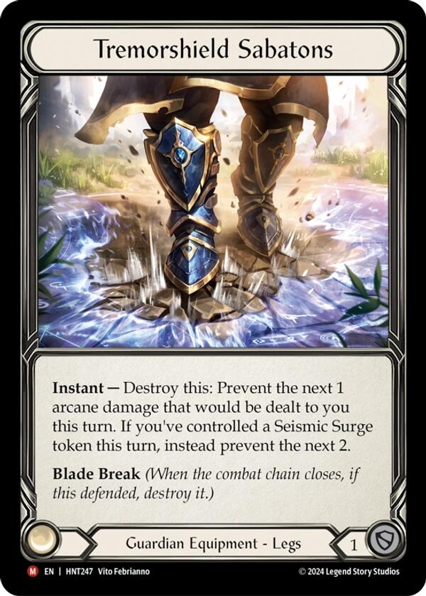 Tremorshield Sabatons [HNT247] (The Hunted)  Cold Foil | Total Play