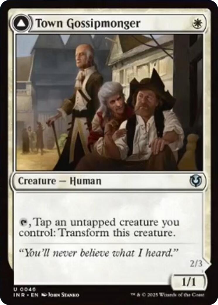 Town Gossipmonger // Incited Rabble [Innistrad Remastered] | Total Play