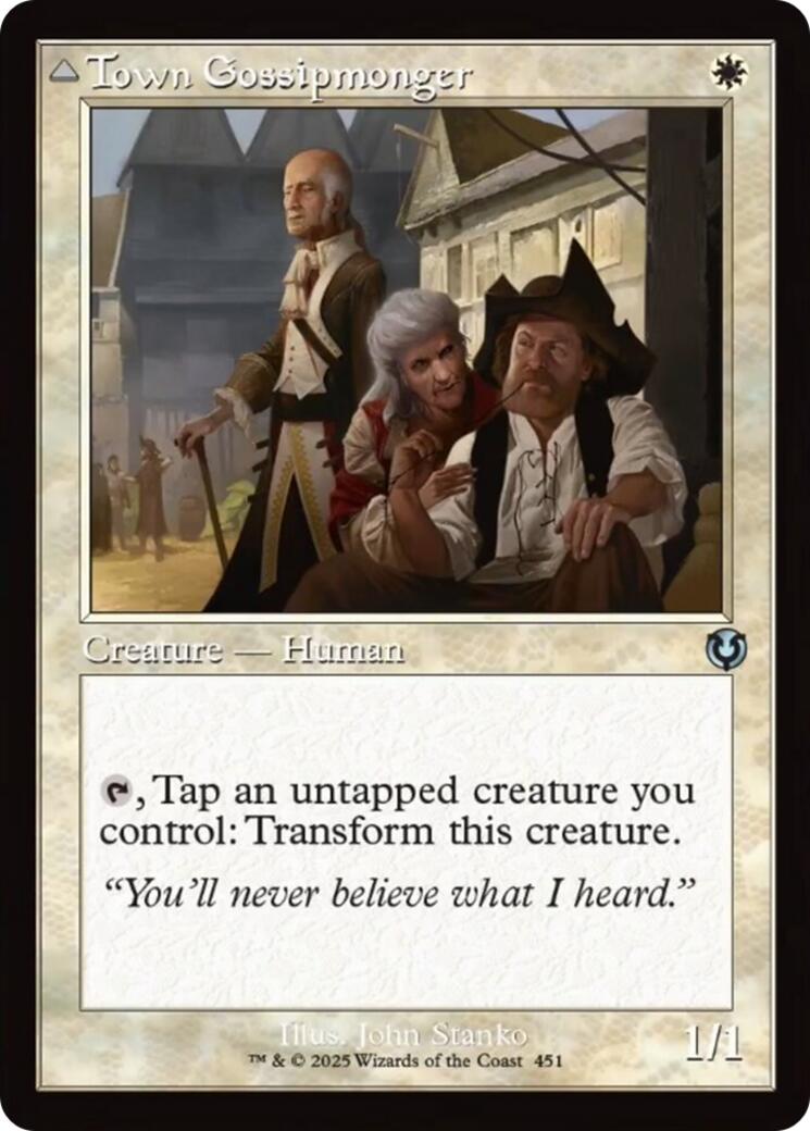 Town Gossipmonger // Incited Rabble (Retro Frame) [Innistrad Remastered] | Total Play