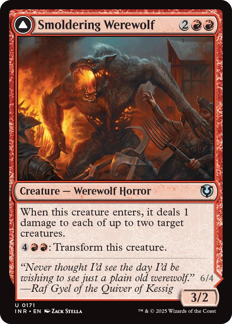 Smoldering Werewolf // Erupting Dreadwolf [Innistrad Remastered] | Total Play