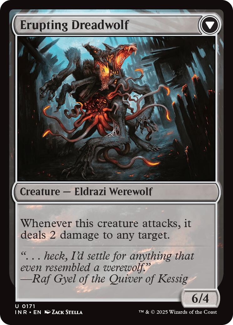 Smoldering Werewolf // Erupting Dreadwolf [Innistrad Remastered] | Total Play