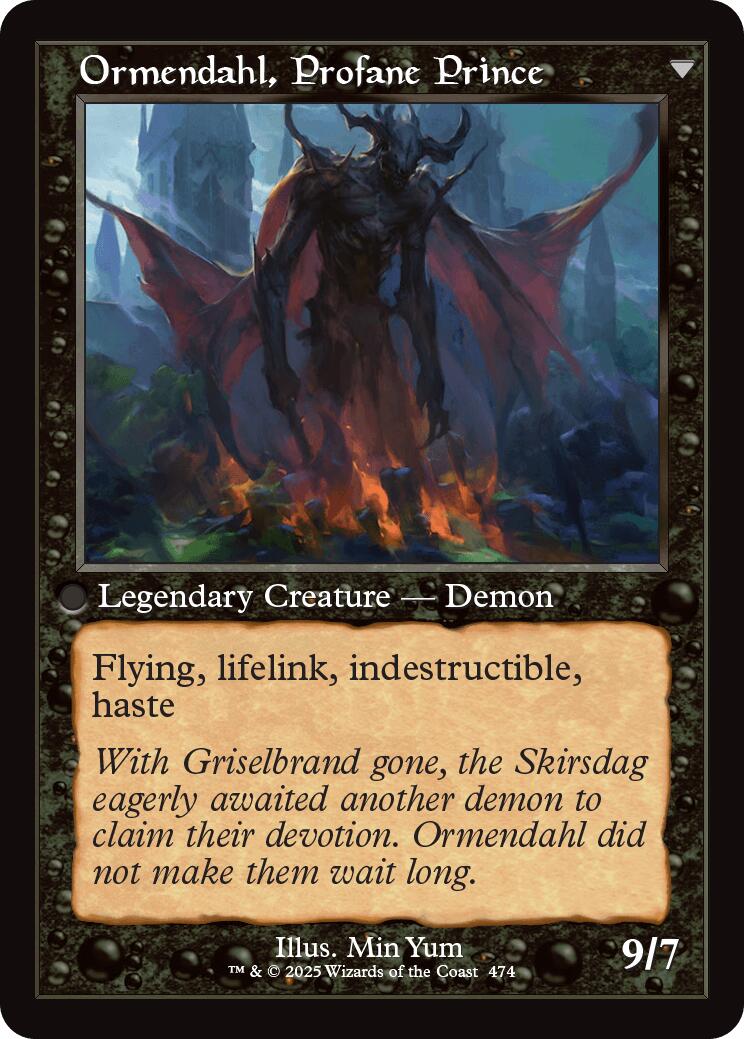 Westvale Abbey // Ormendahl, Profane Prince (Retro Frame) [Innistrad Remastered] | Total Play