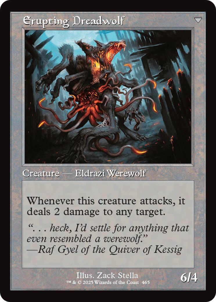 Smoldering Werewolf // Erupting Dreadwolf (Retro Frame) [Innistrad Remastered] | Total Play