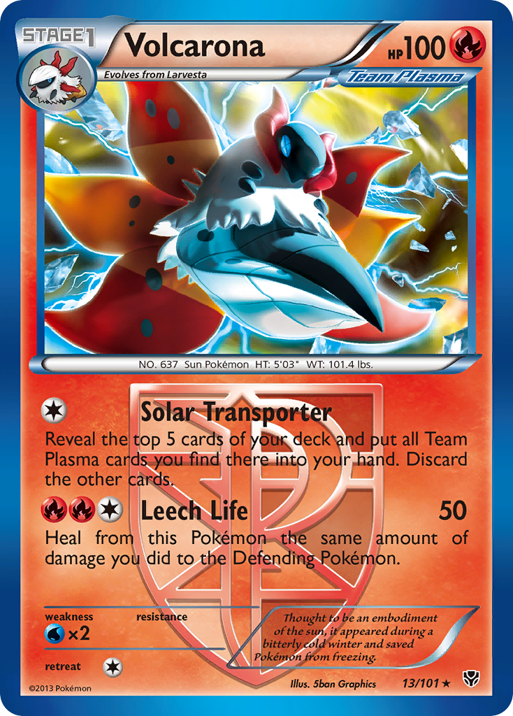 Volcarona (13/101) [Black & White: Plasma Blast] | Total Play