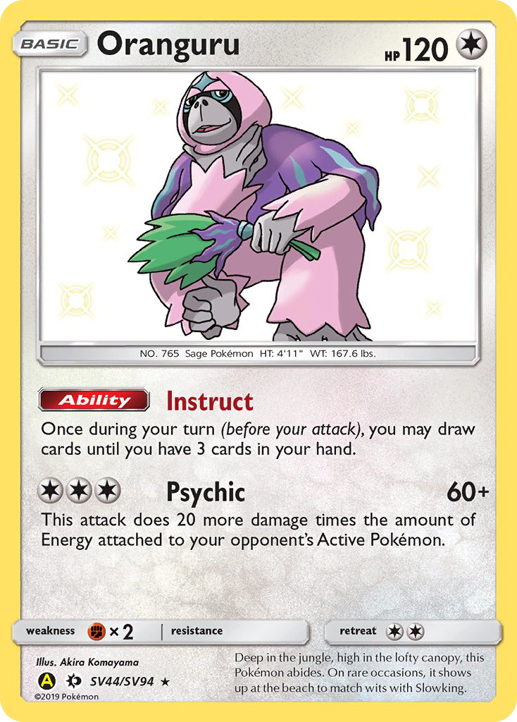 Oranguru (SV44/SV94) [Sun & Moon: Hidden Fates - Shiny Vault] | Total Play