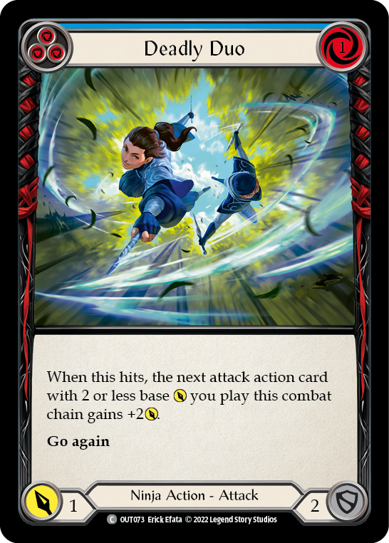 Deadly Duo (Blue) [OUT073] (Outsiders)  Rainbow Foil | Total Play