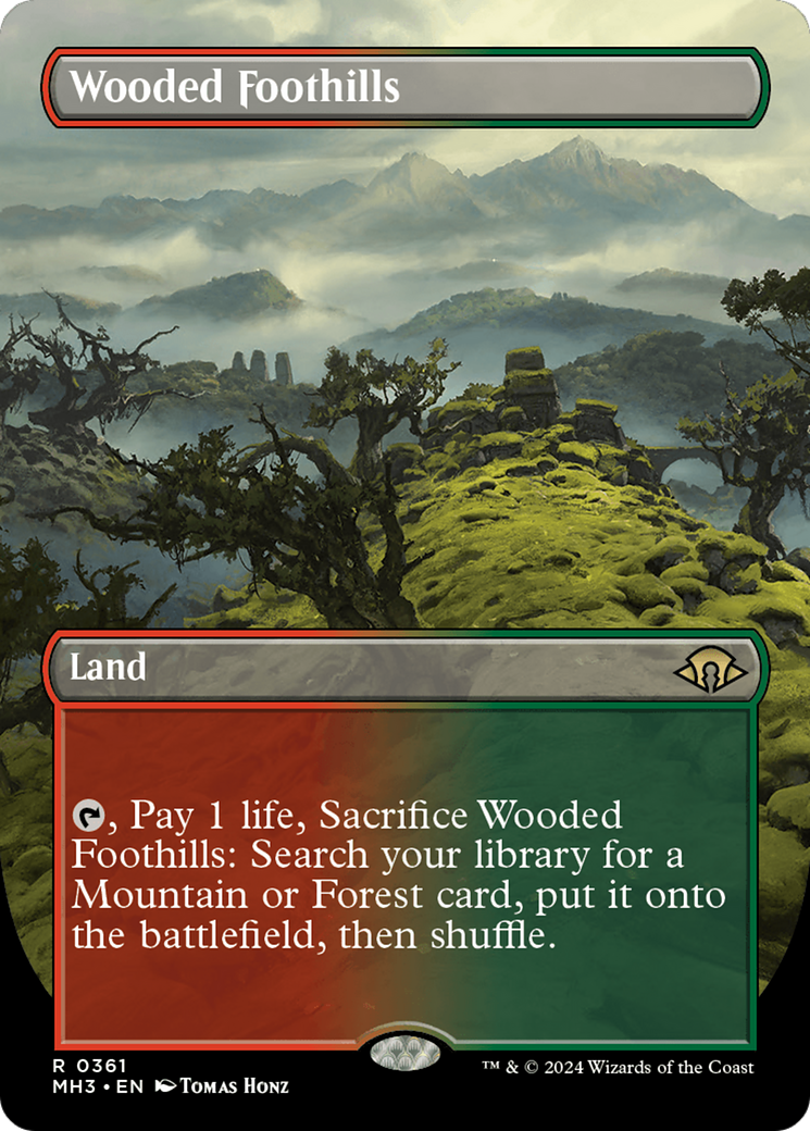 Wooded Foothills (Borderless) [Modern Horizons 3] | Total Play