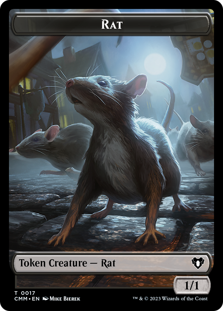 Eldrazi Spawn // Rat Double-Sided Token [Commander Masters Tokens] | Total Play