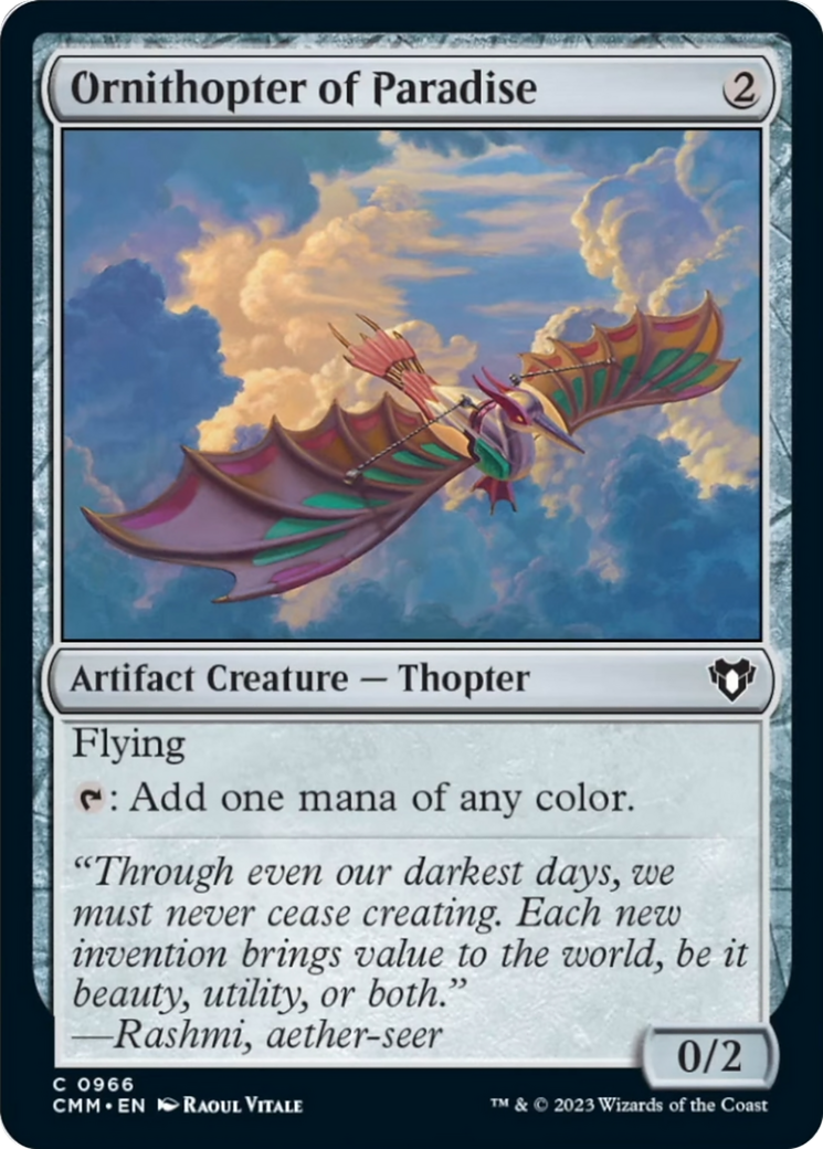 Ornithopter of Paradise [Commander Masters] | Total Play