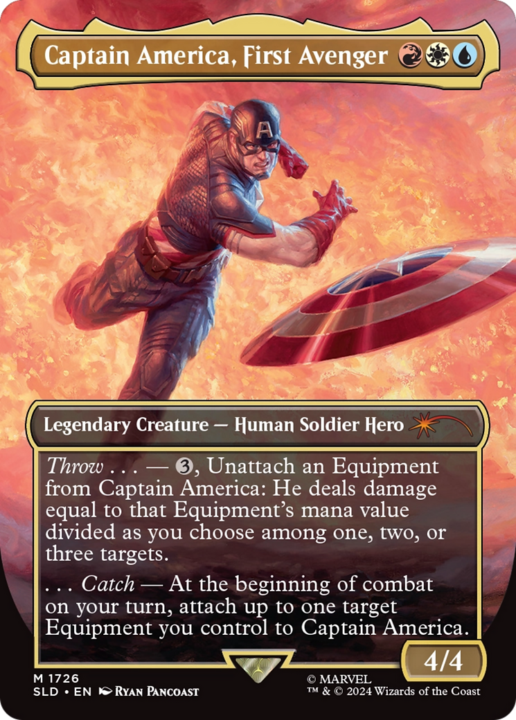 Captain America, First Avenger (Rainbow Foil) [Secret Lair Drop Series] | Total Play