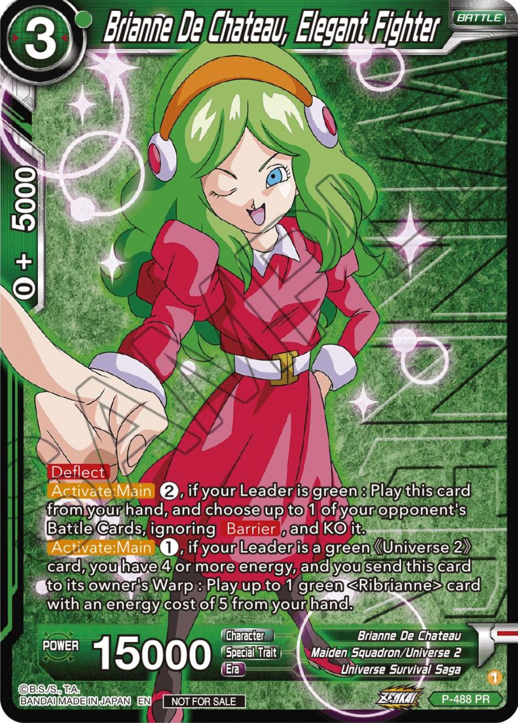 Brianne De Chateau, Elegant Fighter (Zenkai Series Tournament Pack Vol.3 Winner) (P-488) [Tournament Promotion Cards] | Total Play