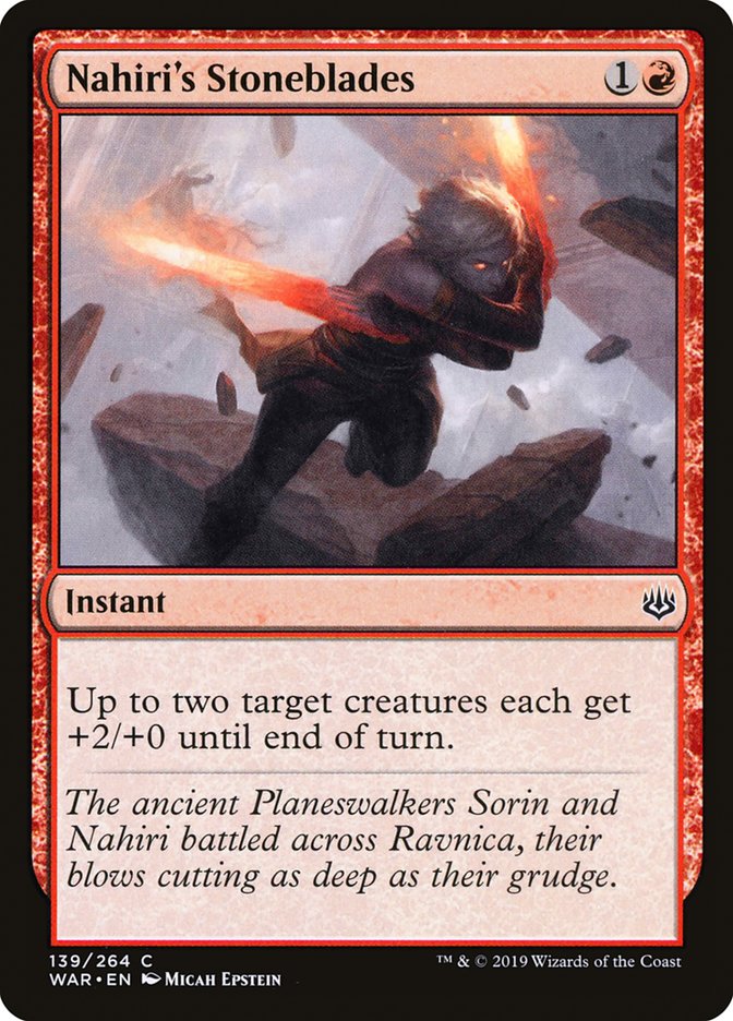 Nahiri's Stoneblades [War of the Spark] | Total Play