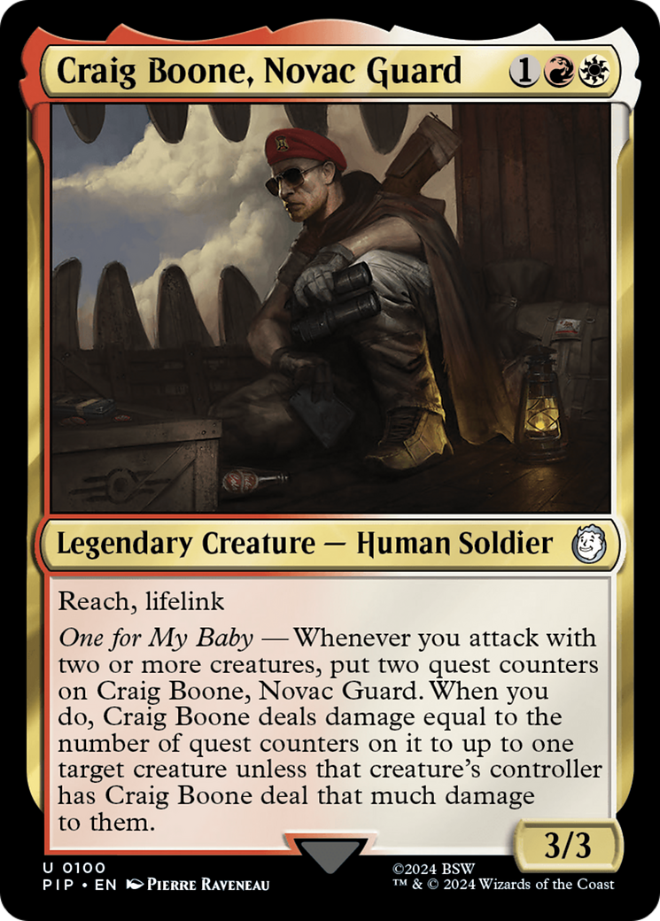 Craig Boone, Novac Guard [Fallout] | Total Play