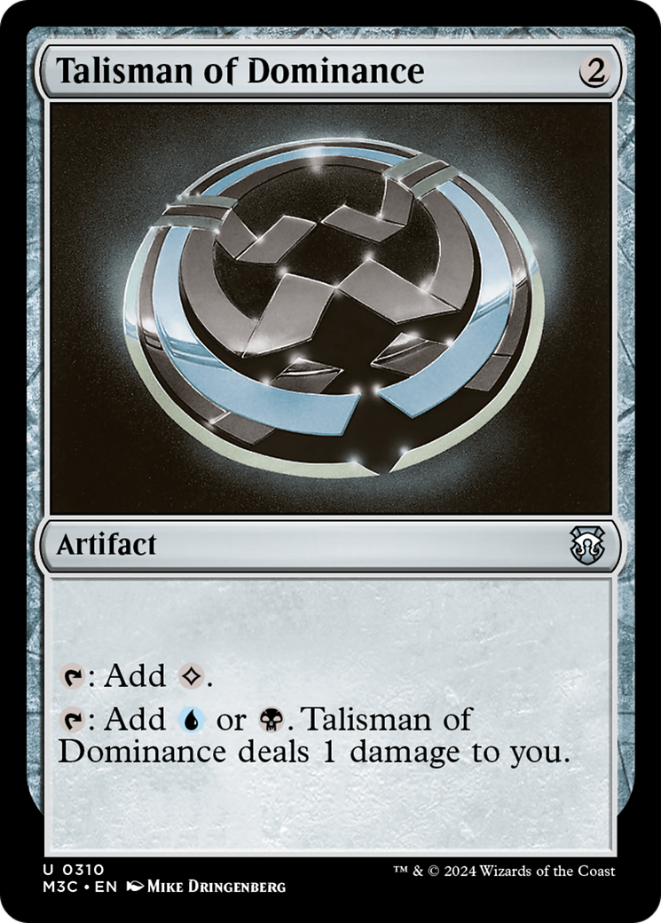 Talisman of Dominance (Ripple Foil) [Modern Horizons 3 Commander] | Total Play